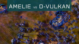 Amelie(Substrate) vs D-VulKan(PHC) - Ashes Escalation [RTS Multiplayer Gameplay]