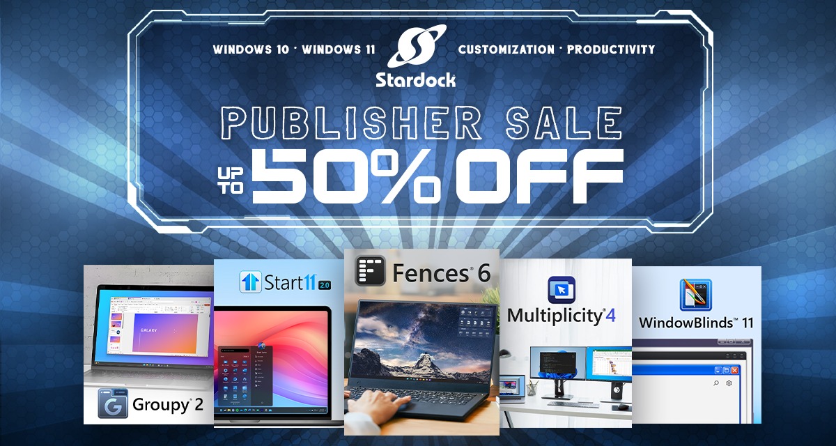Stardock Publisher Sale