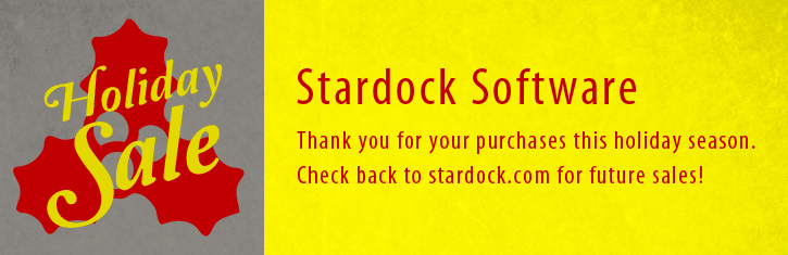 Stardock Software Holiday Sale - Is Now Over