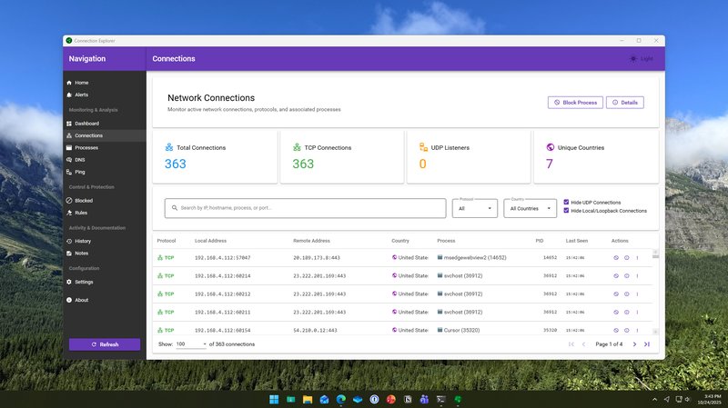 Connection Explorer - Connections