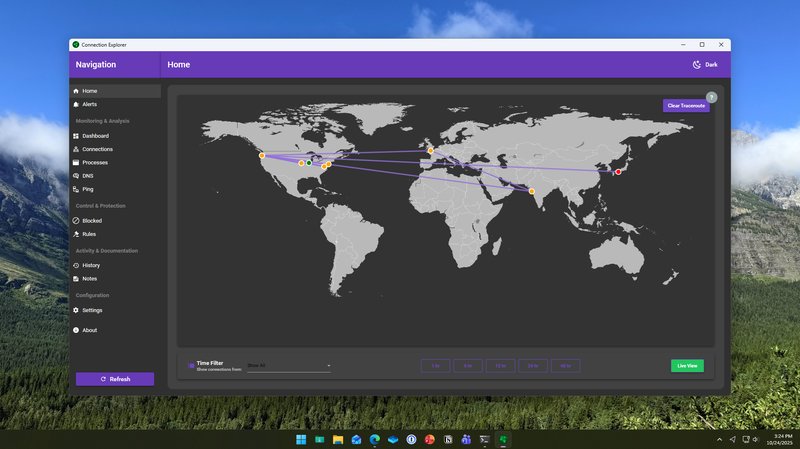 Connection Explorer - History