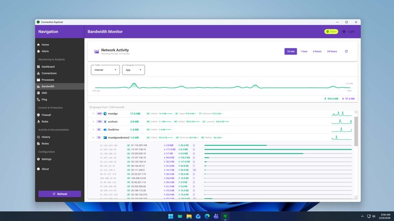 Connection Explorer Screenshot 2