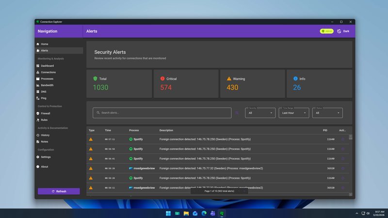 Connection Explorer Screenshot 3