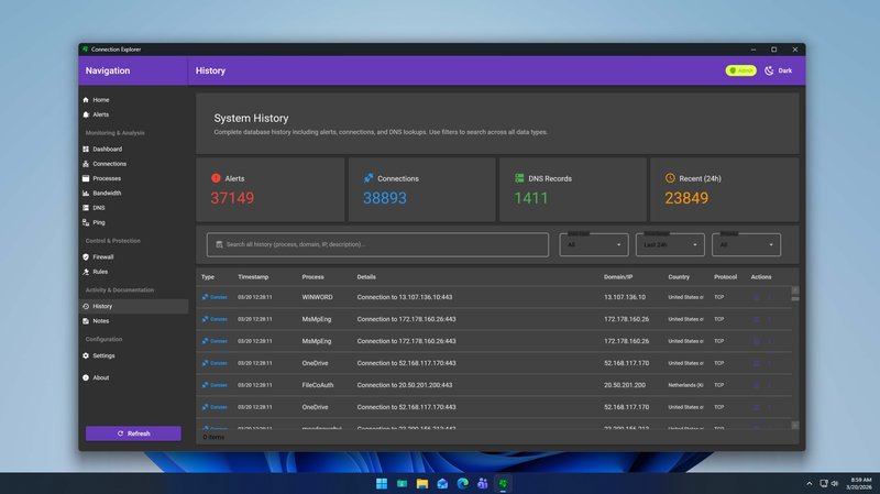 Connection Explorer Screenshot 5