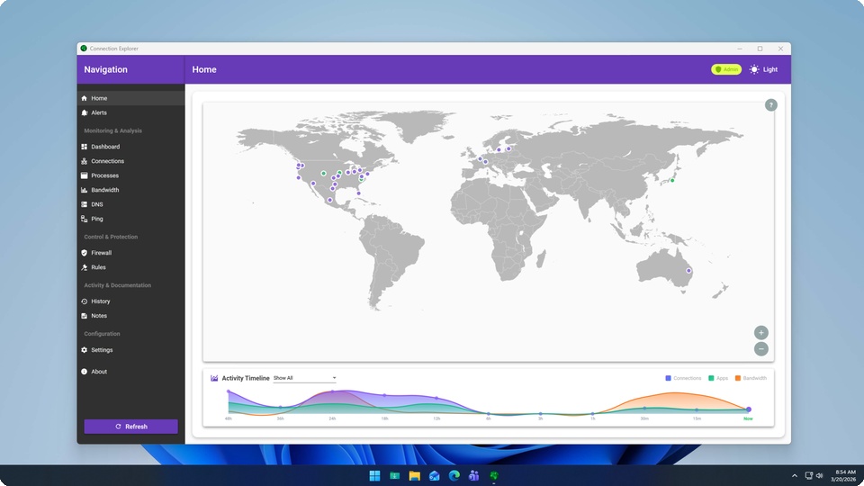 Connection Explorer Screenshot