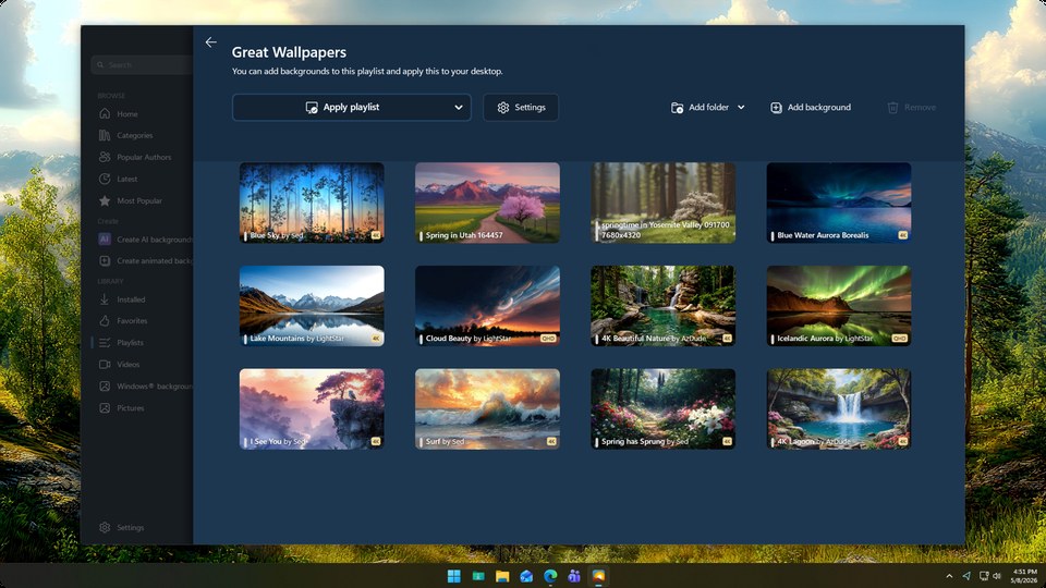 DeskScapes 11 - Playlists